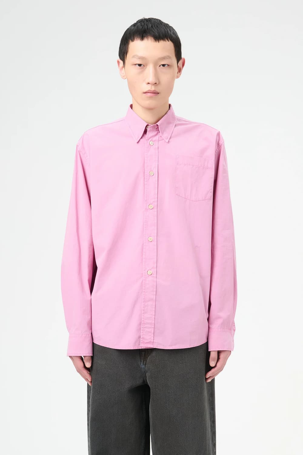 아워레가시 비욘드 더치스 핑크 포플린 셔츠 48(M) 사이즈 판매합니다. 상품이미지4