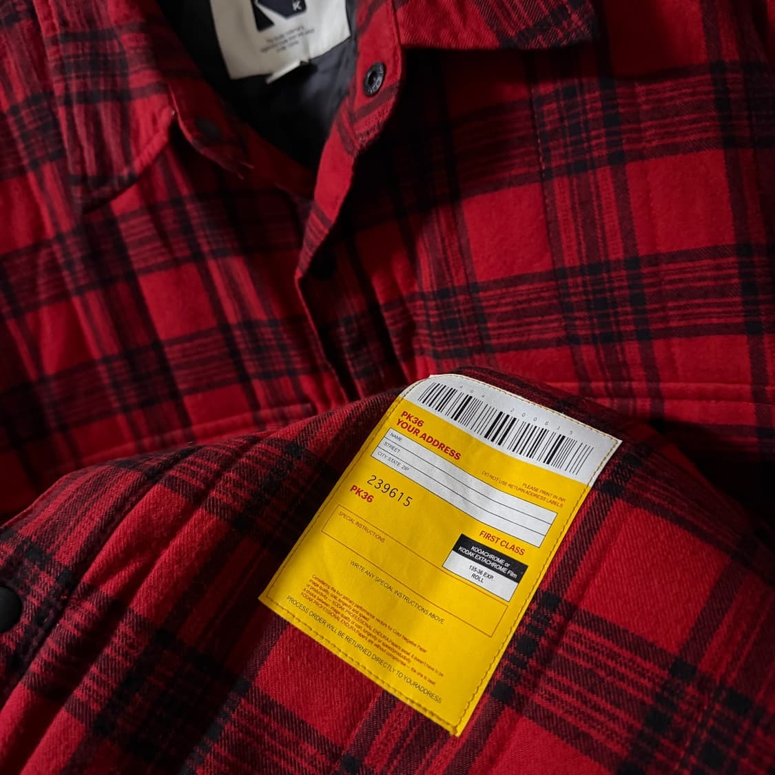 코닥 메일러 패딩셔츠 XL 오버핏 (105 정도) 상품이미지10