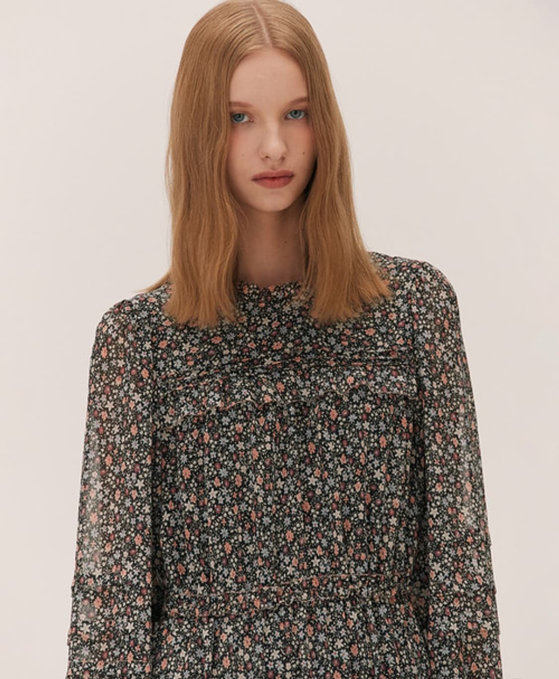 써스데이아일랜드 잔꽃 패턴 롱원피스 M사이즈 상품이미지3