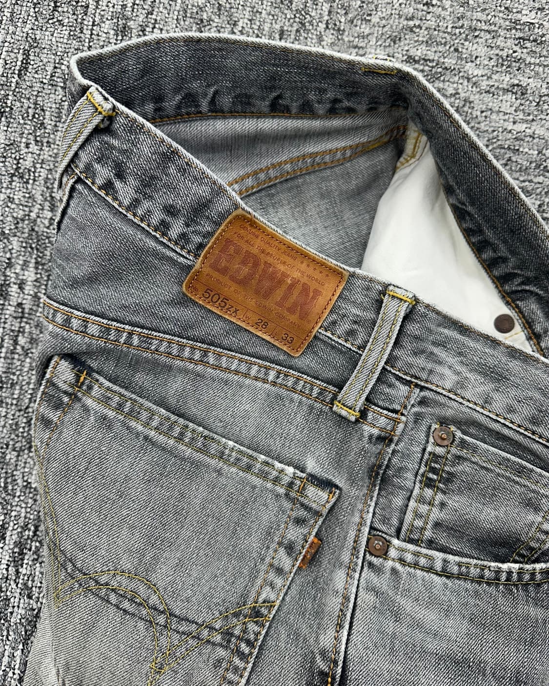 (허단37)에드윈 505ZX 그레이 데님-M1381 상품이미지5