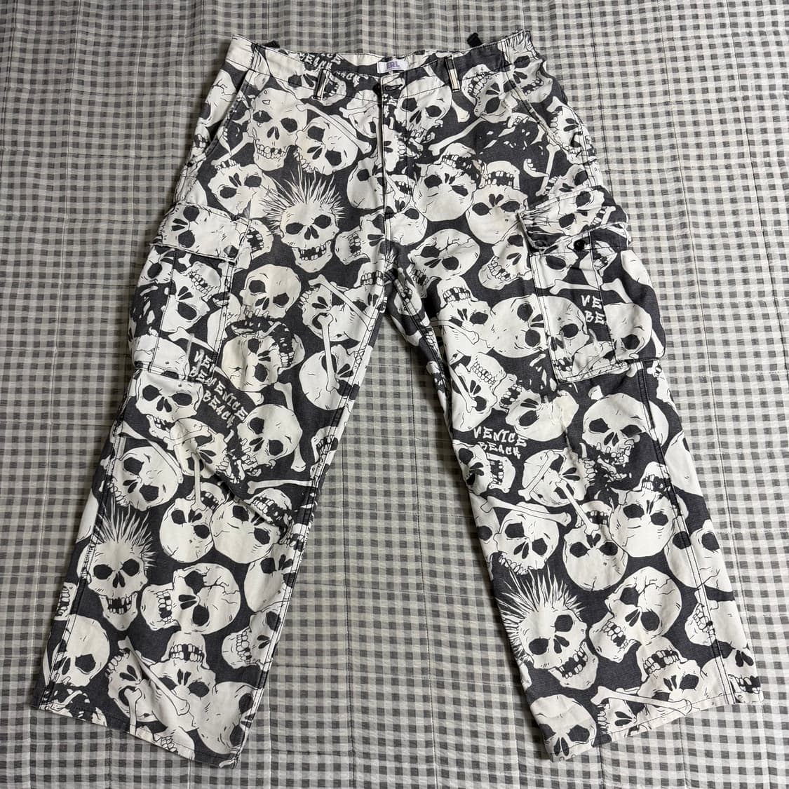 (L) ERL 이알엘 스컬 카고 팬츠 상품이미지2