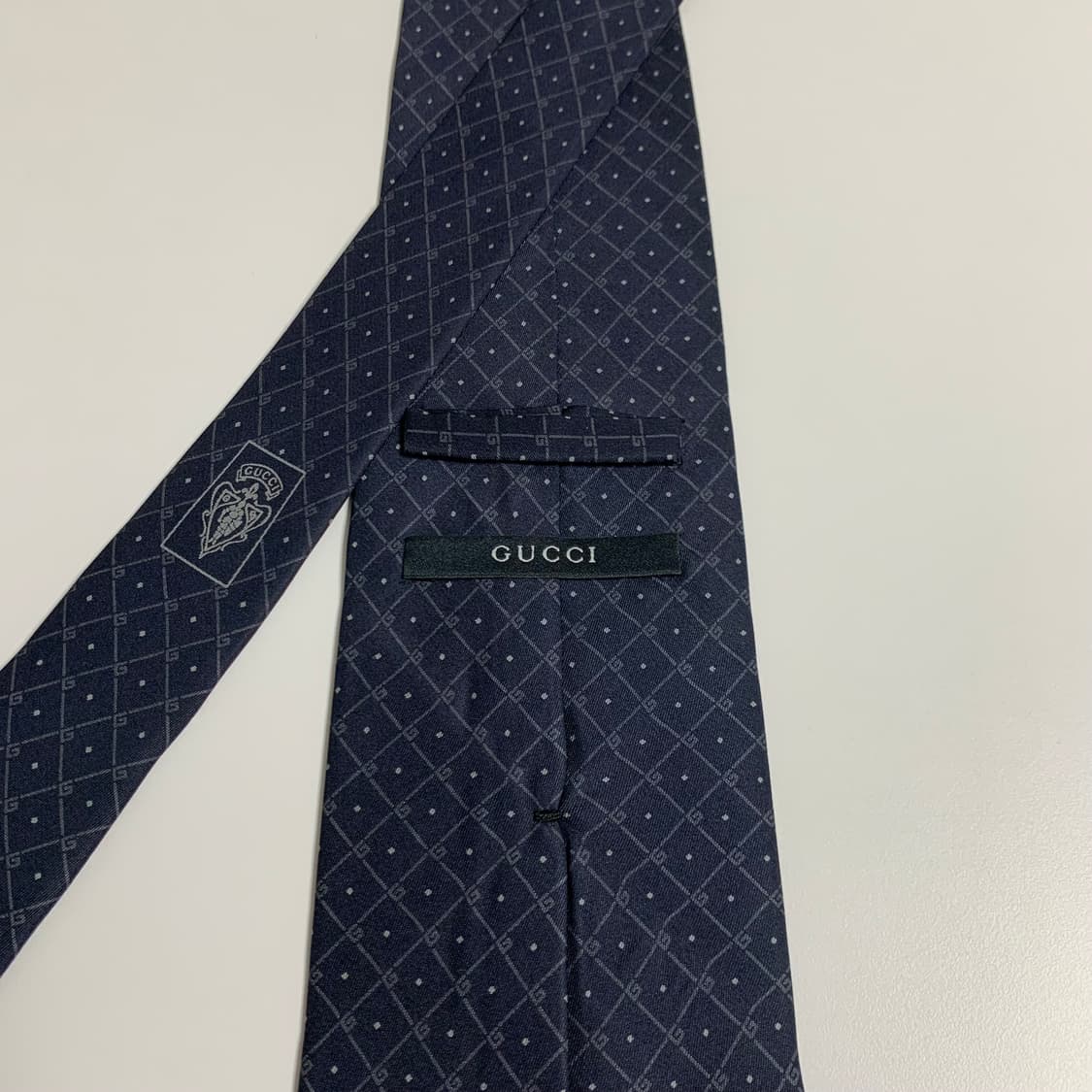 구찌(GUCCI) 블랙컬러 GG스몰로고 모노그램 명품넥타이 A등급 상품이미지4