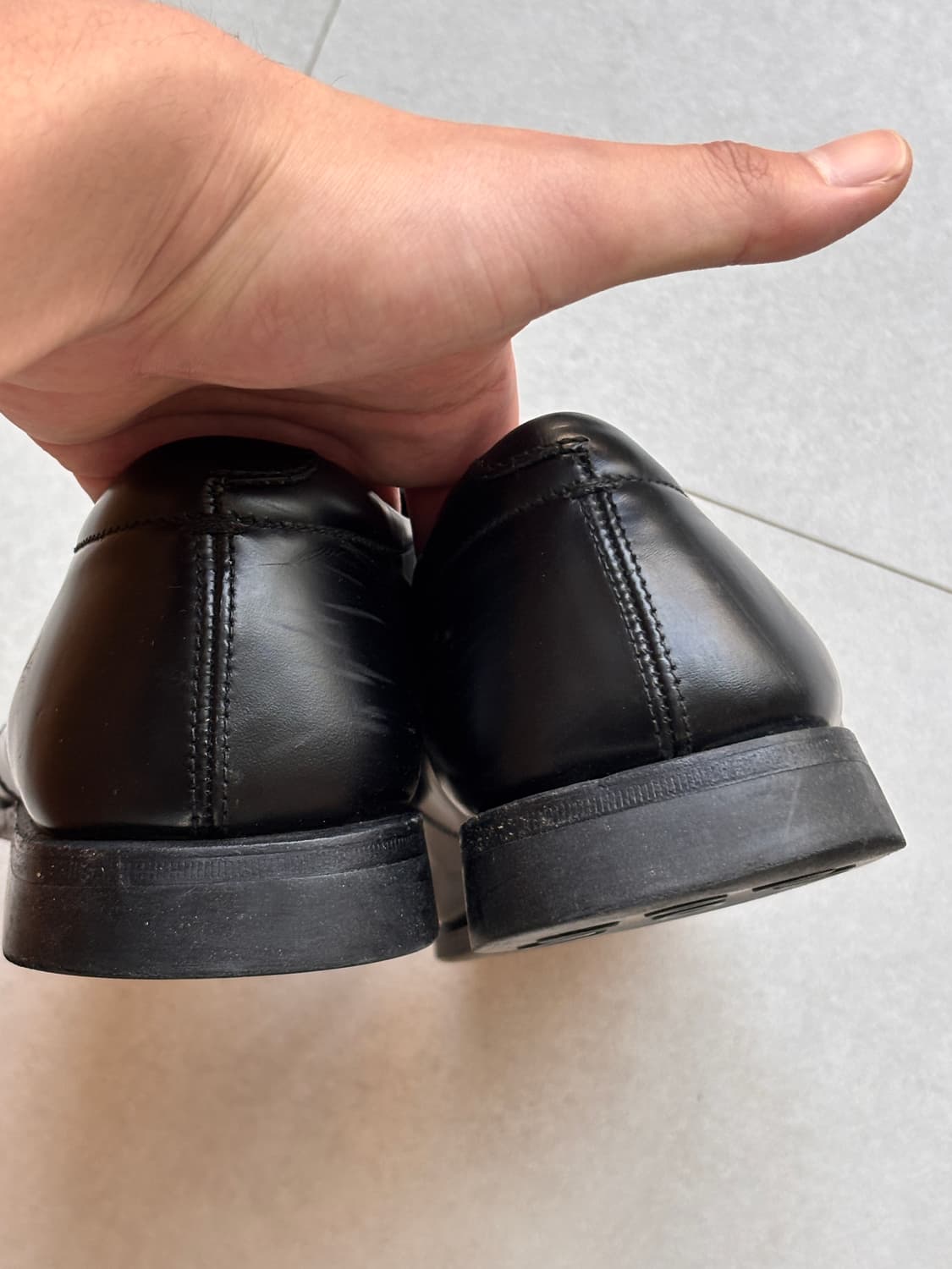 Vintage Prada SquareToe DerbyShoes UK8.5 상품이미지6
