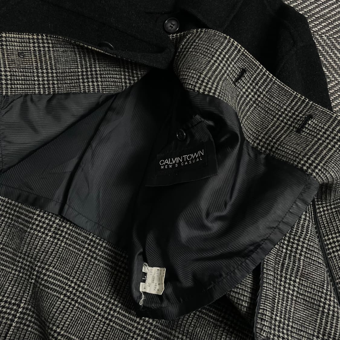 캘빈 타운 미니멀 박시핏 모직 하프 코트y 4918 상품이미지6