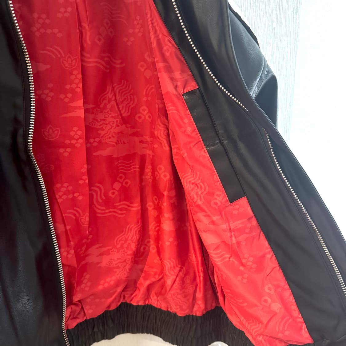 (s) 아디다스 빈티지 레더 투웨이 자켓 상품이미지4