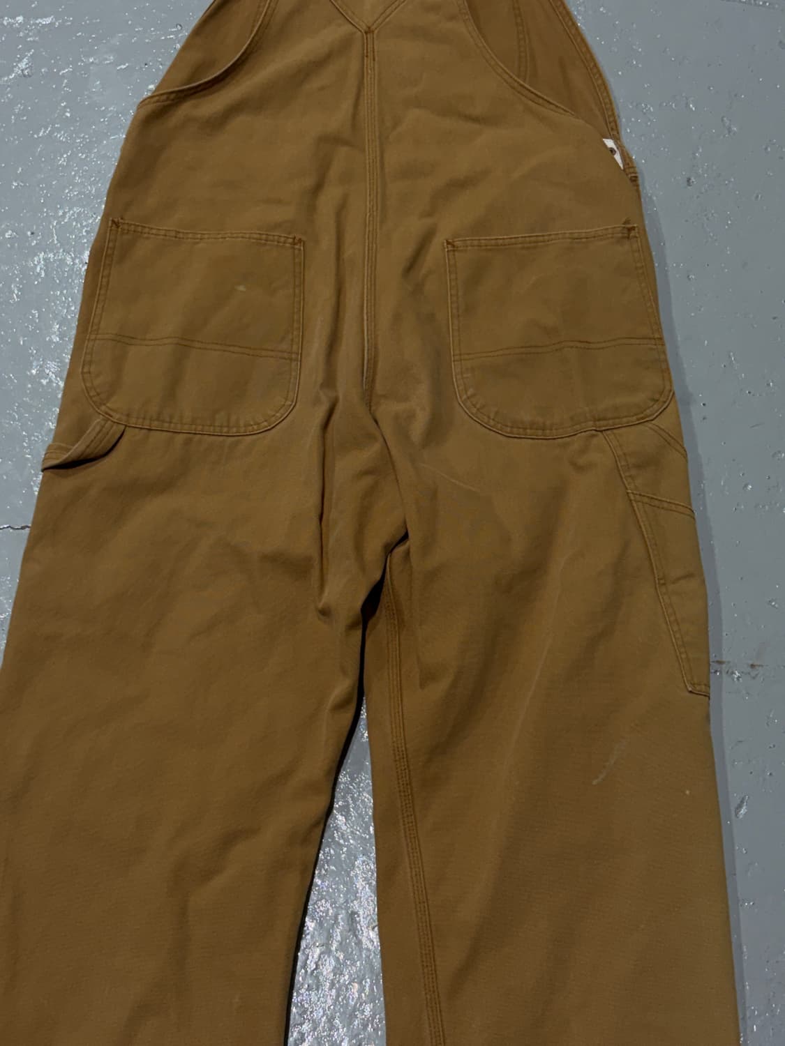 디키즈(Dickies) 빈티지 덕 캔버스 브라운 오버롤 상품이미지9