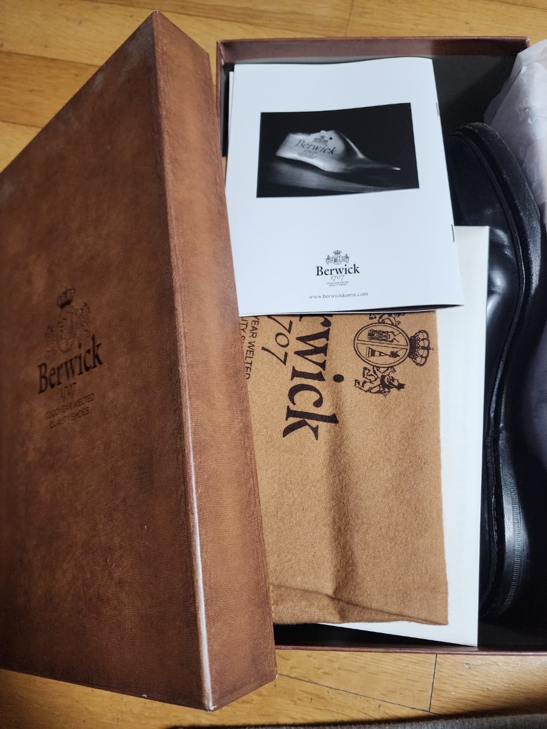 [9사이즈/5회착] 버윅 4406 블랙 더비 상품이미지2