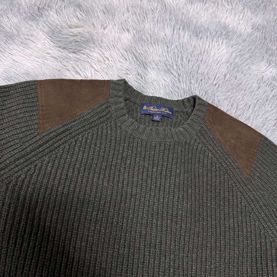 브룩스브라더스 울 패치 니트 S사이즈 상품이미지2