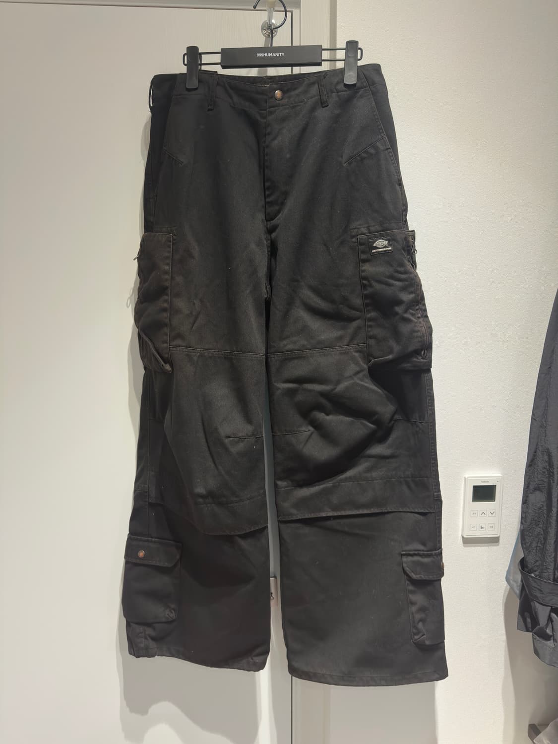 디키즈 x 해칭룸 카고 워크팬츠 Washed Black  상품이미지4