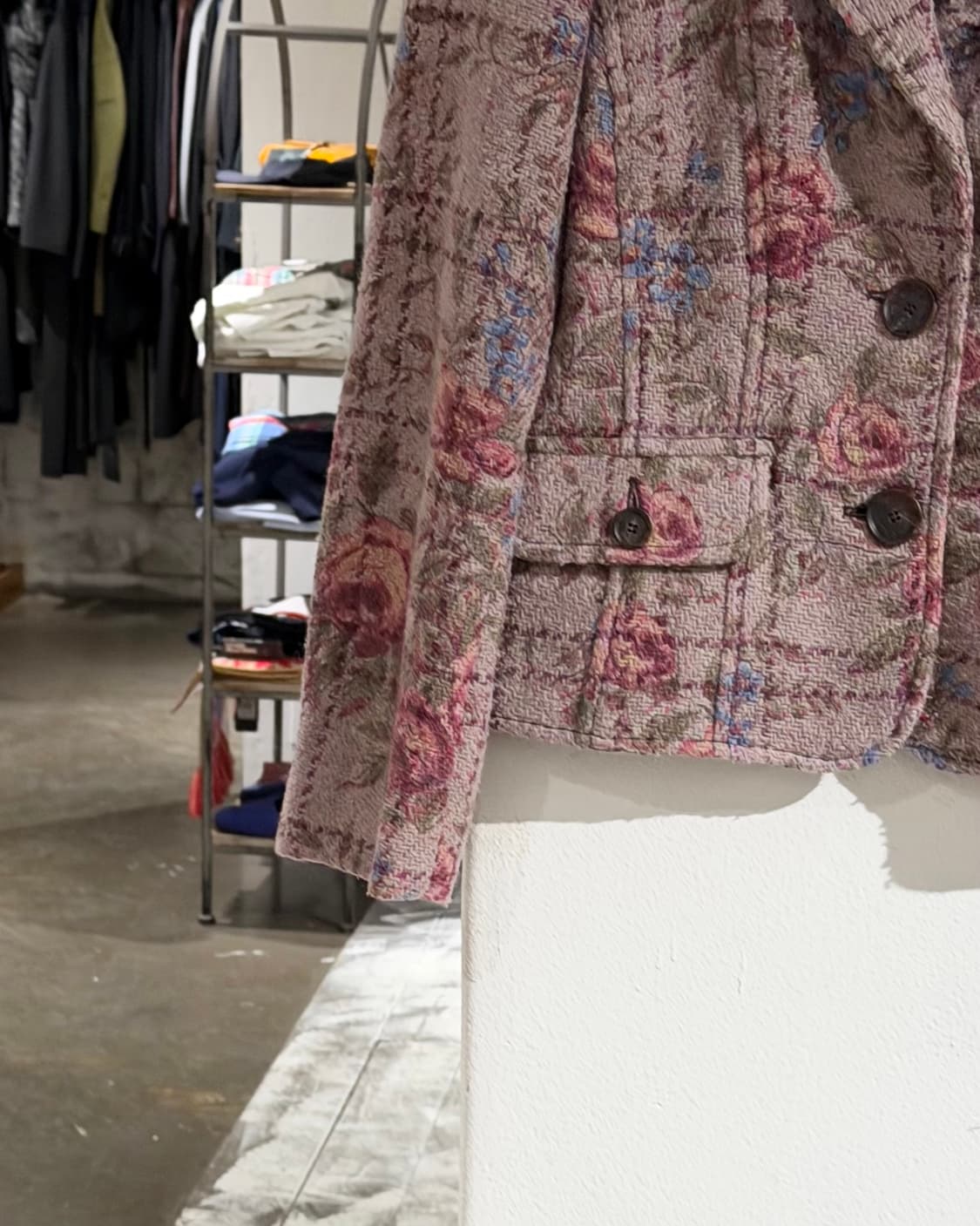 에트로 핑크 플라워 패턴 니트 울 자켓 상품이미지5