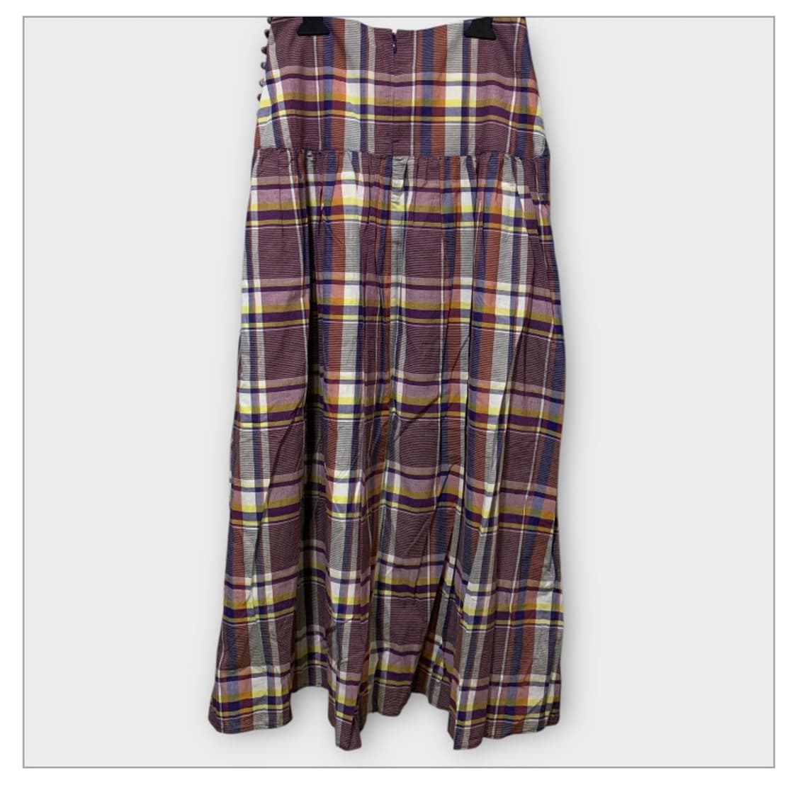 Nano universe 체크 롱스커트 상품이미지2