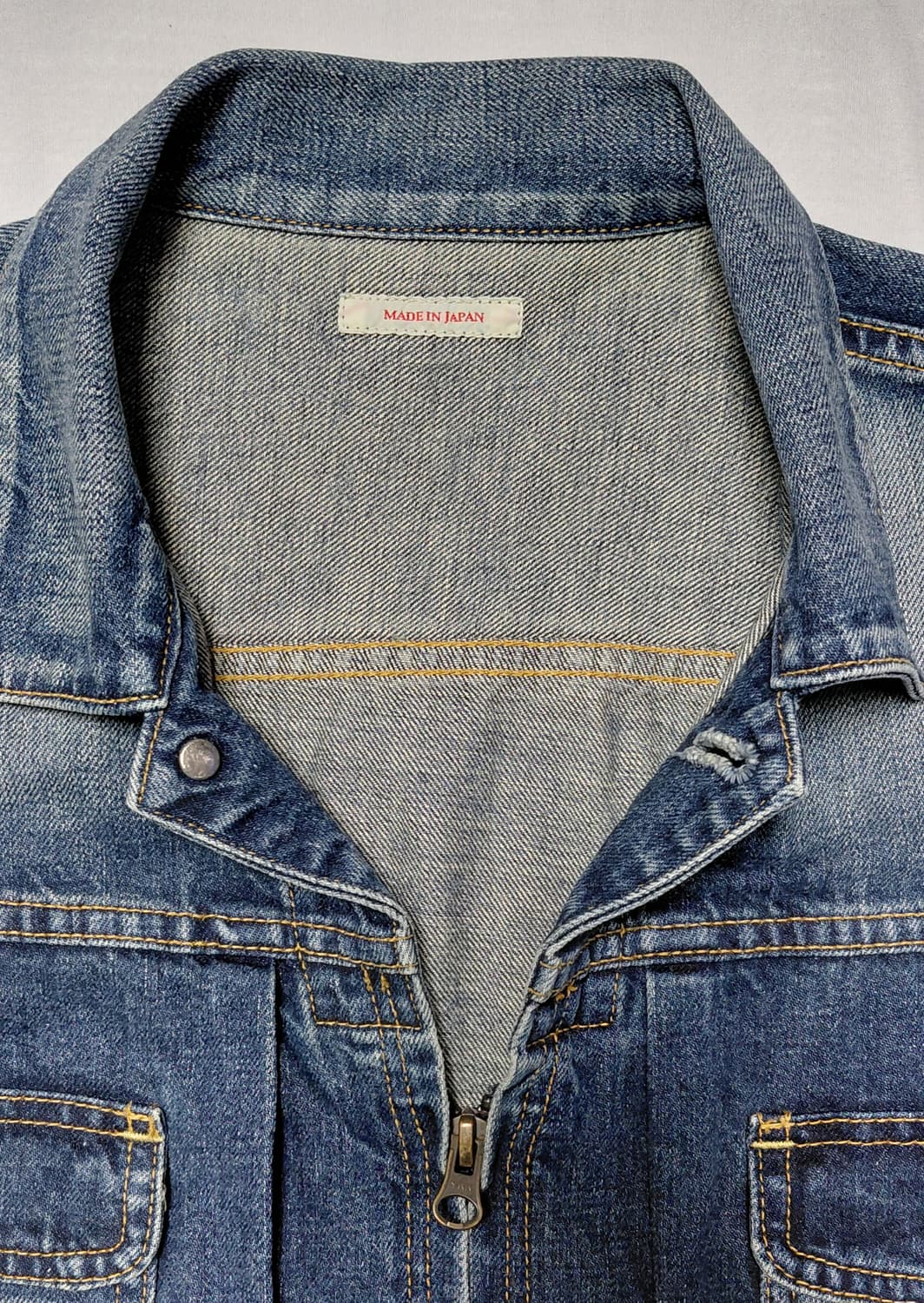 ETERNAL (비중창고공방) 지퍼 데님 워크 자켓 L (무료배송) 상품이미지6