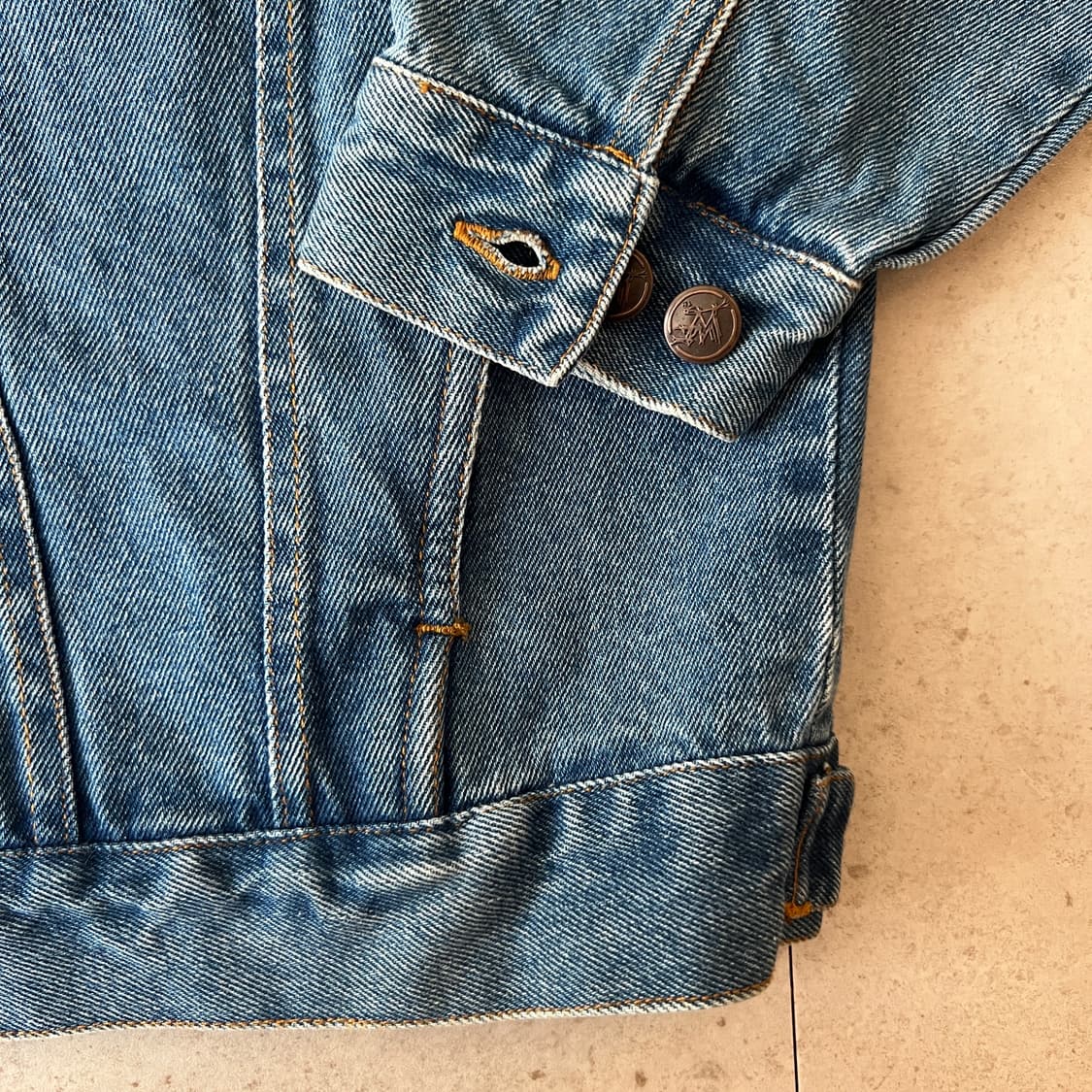 빈티지 90s WWF Stone Cold 데님 자켓 상품이미지6