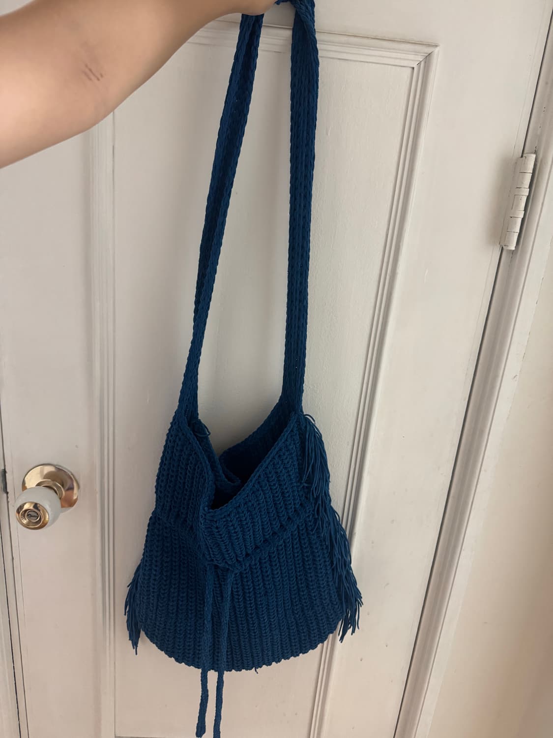 빈티지 보헤미안 프린지 니트 크로스백 상품이미지2