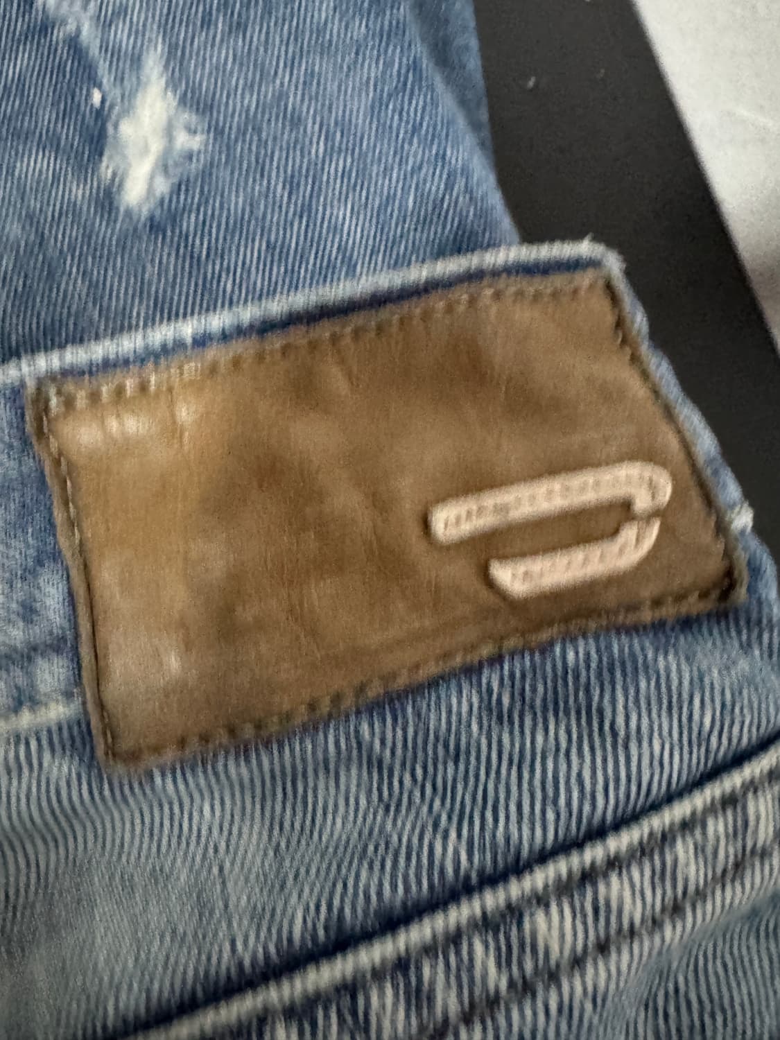 희귀!! 디젤 Diesel 자탄 디스트로이드 부츠컷 데님팬츠 35.4인치 상품이미지3