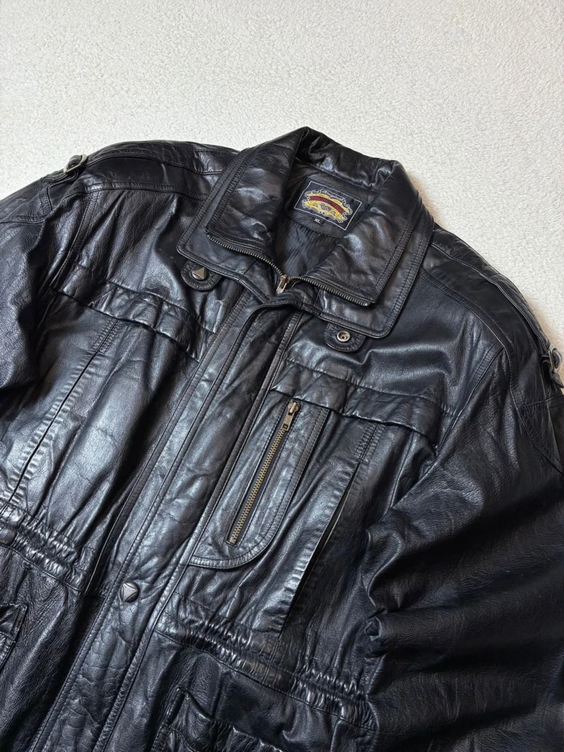 GRAND TRADE 00's 유틸리티 양가죽 헌팅 자켓 PN7667 상품이미지2