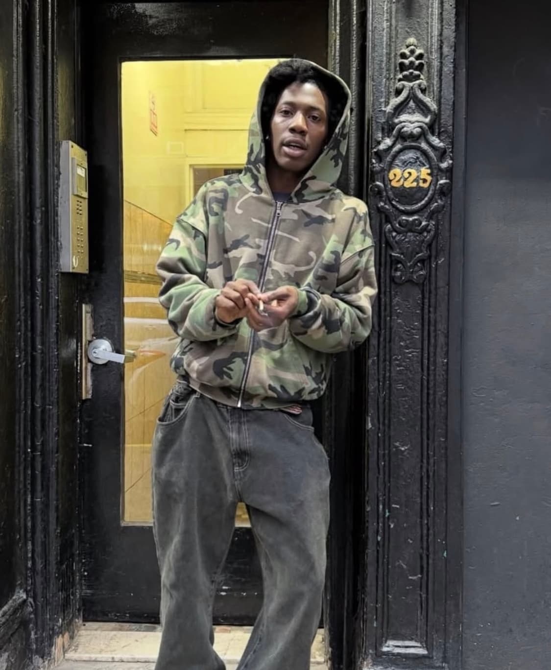 zicmade 카모 후드집업 L 새제품 상품이미지1