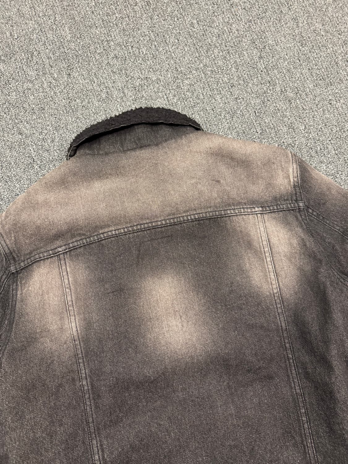 LL)Nylaus 빈티지 흑청 셰르파 데님자켓 상품이미지6