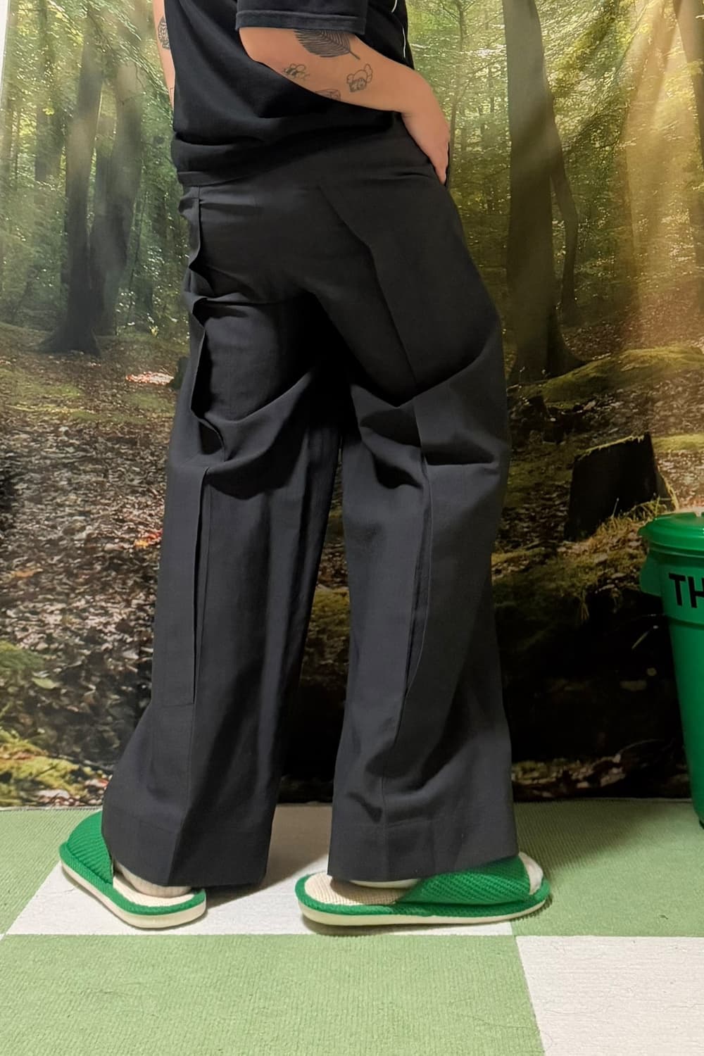 이세이미야케 80s 오리가미 울 와이드 슬랙스 상품이미지3