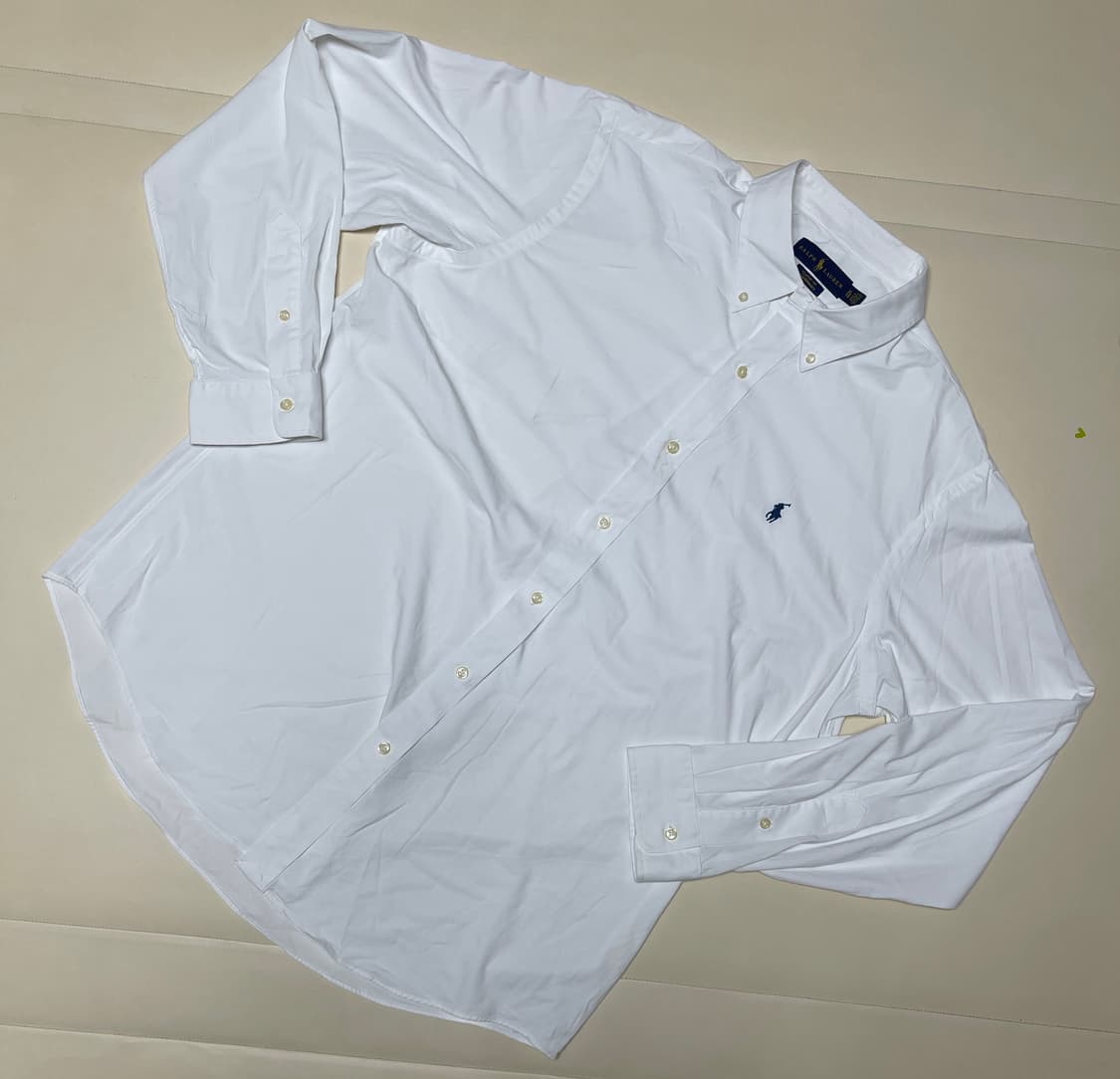 폴로 랄프로렌 클래식핏 퍼포먼스 화이트셔츠 XL 상품이미지1