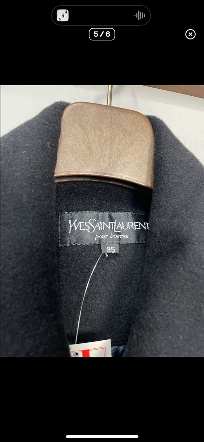 입생로랑 블랙 울 블루종 자켓 A3356 상품이미지5