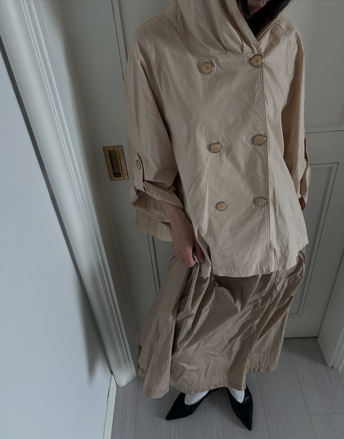 Beige Maxi Skirt / 빈티지 맥시 스커트 상품이미지2