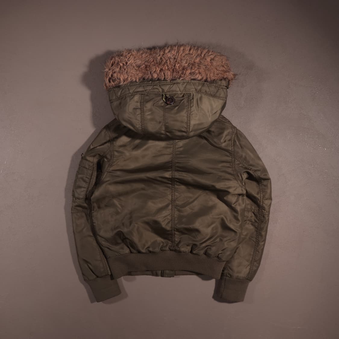 BERSHKA N-2 후드 퍼 점퍼 상품이미지5