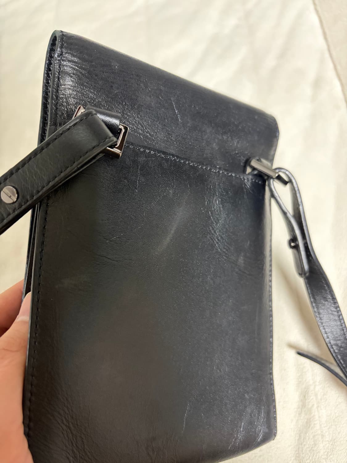 밈더워드로브 레더 미니백 블랙 상품이미지4