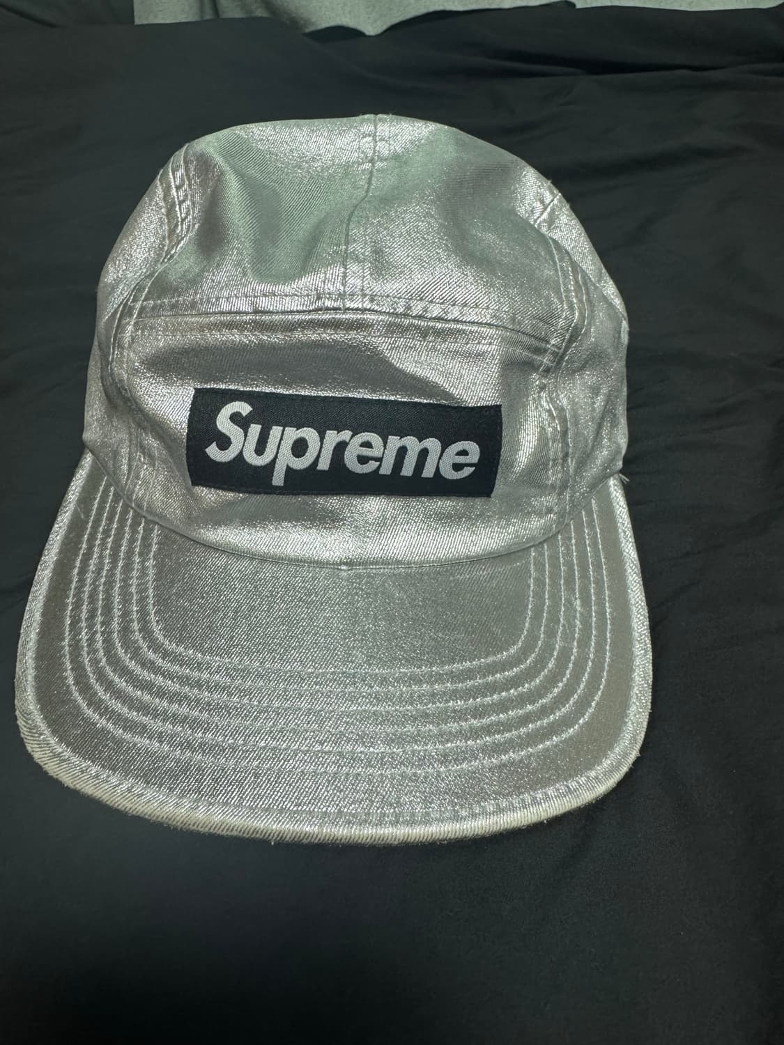 슈프림 워시드 치노 트윌 캠프캡 실버 상품이미지2
