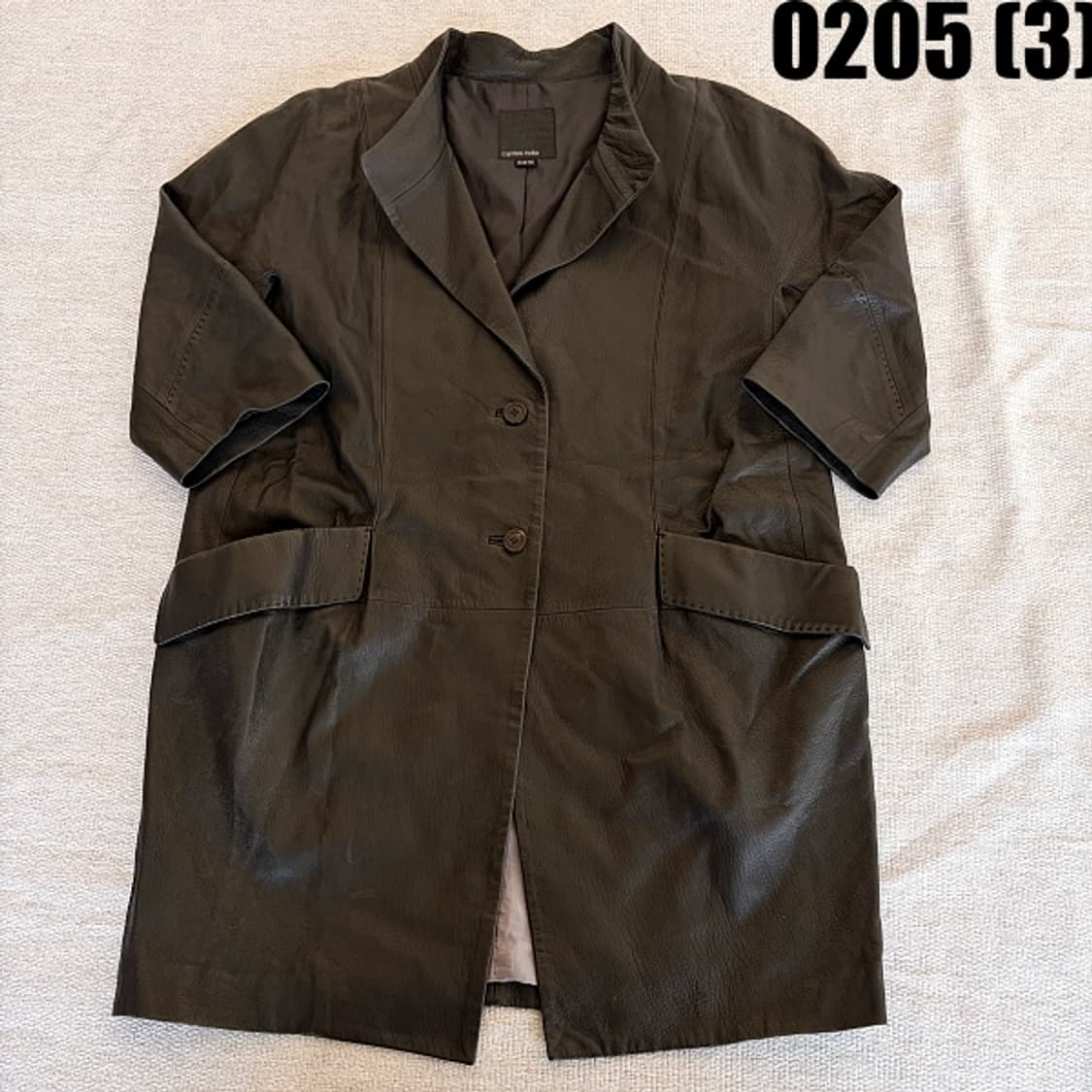 [88-96-160] 캐리스노트 가죽 하프 코트 0205(3) 상품이미지1