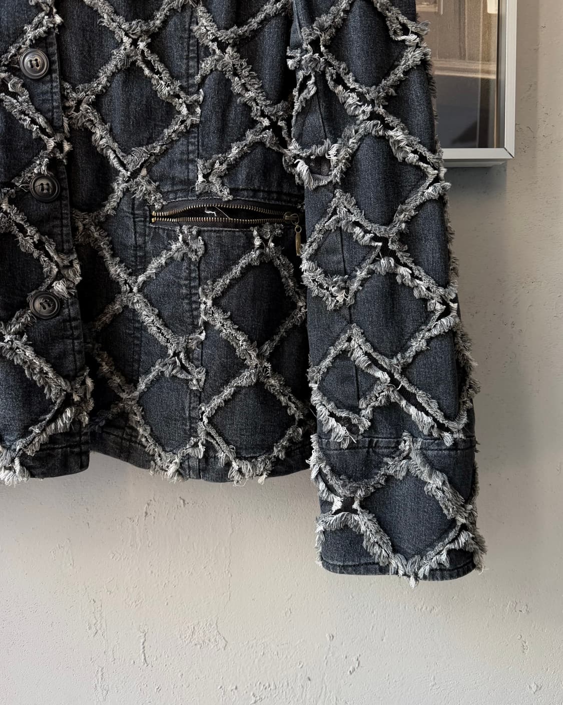 Patchwork mesh denim jacket JPN 상품이미지4