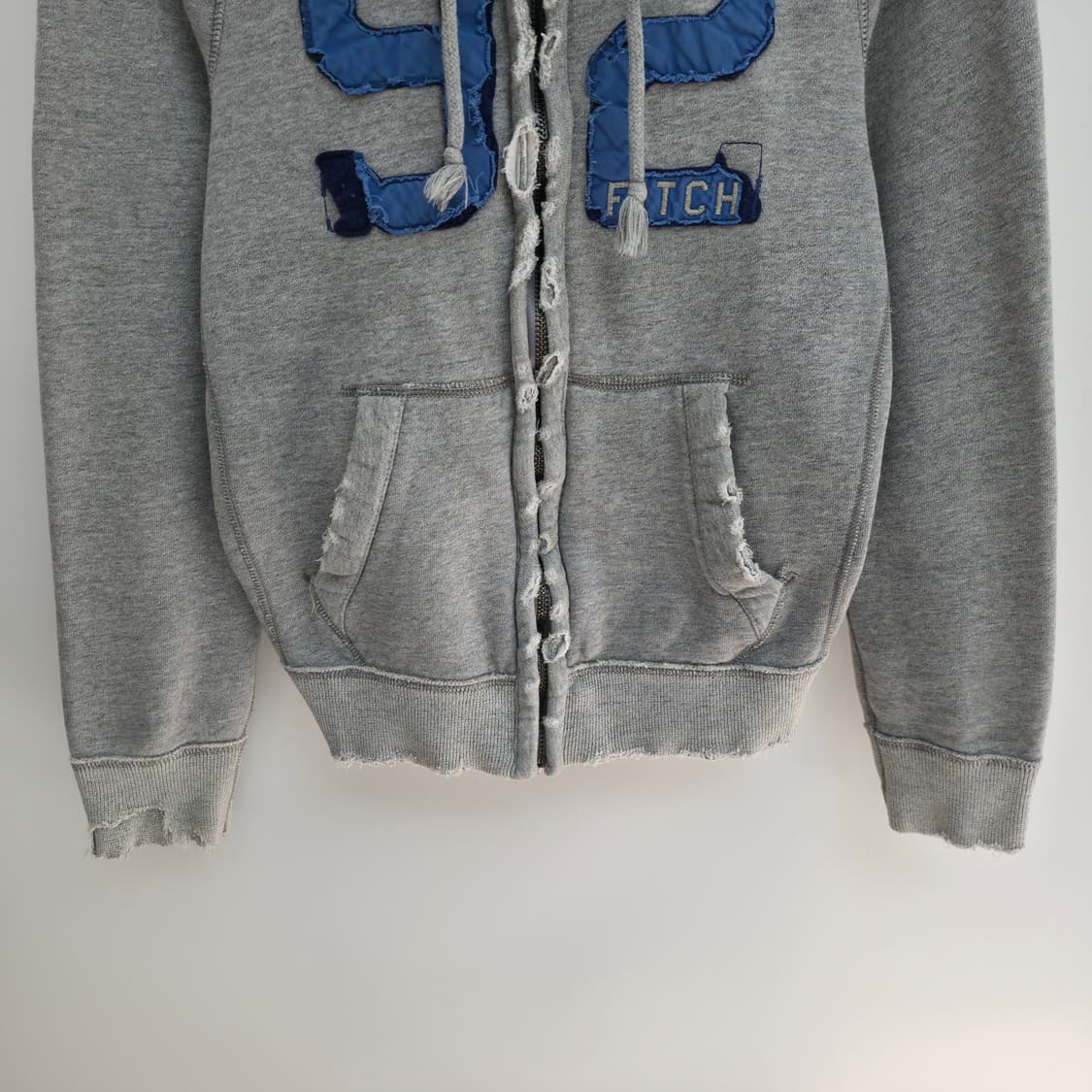 [L] 아베크롬비 빈티지 그레이 후드집업 상품이미지3