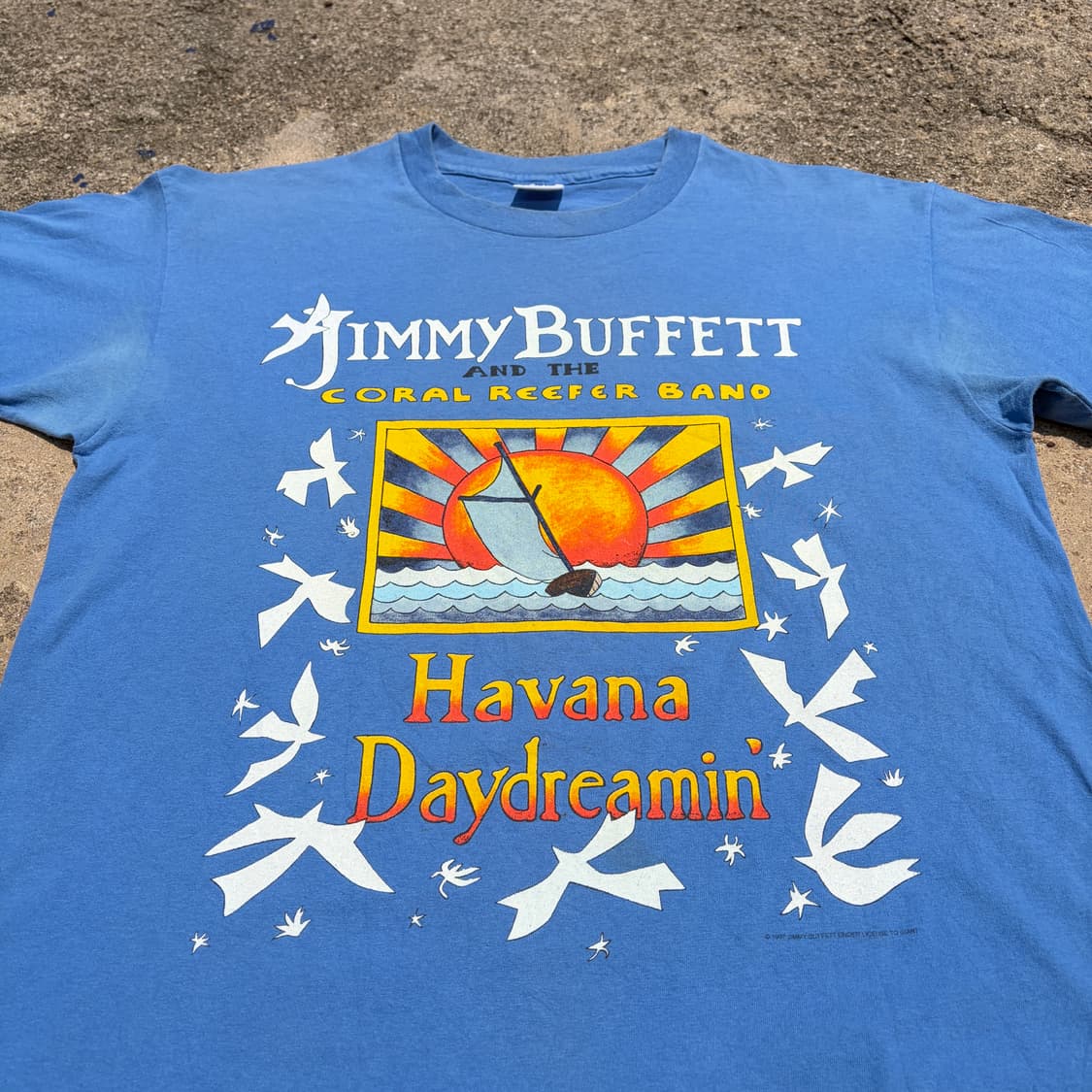 90s USA 지미버핏 Havana Daydreamin 투어 반팔티 XL 상품이미지4