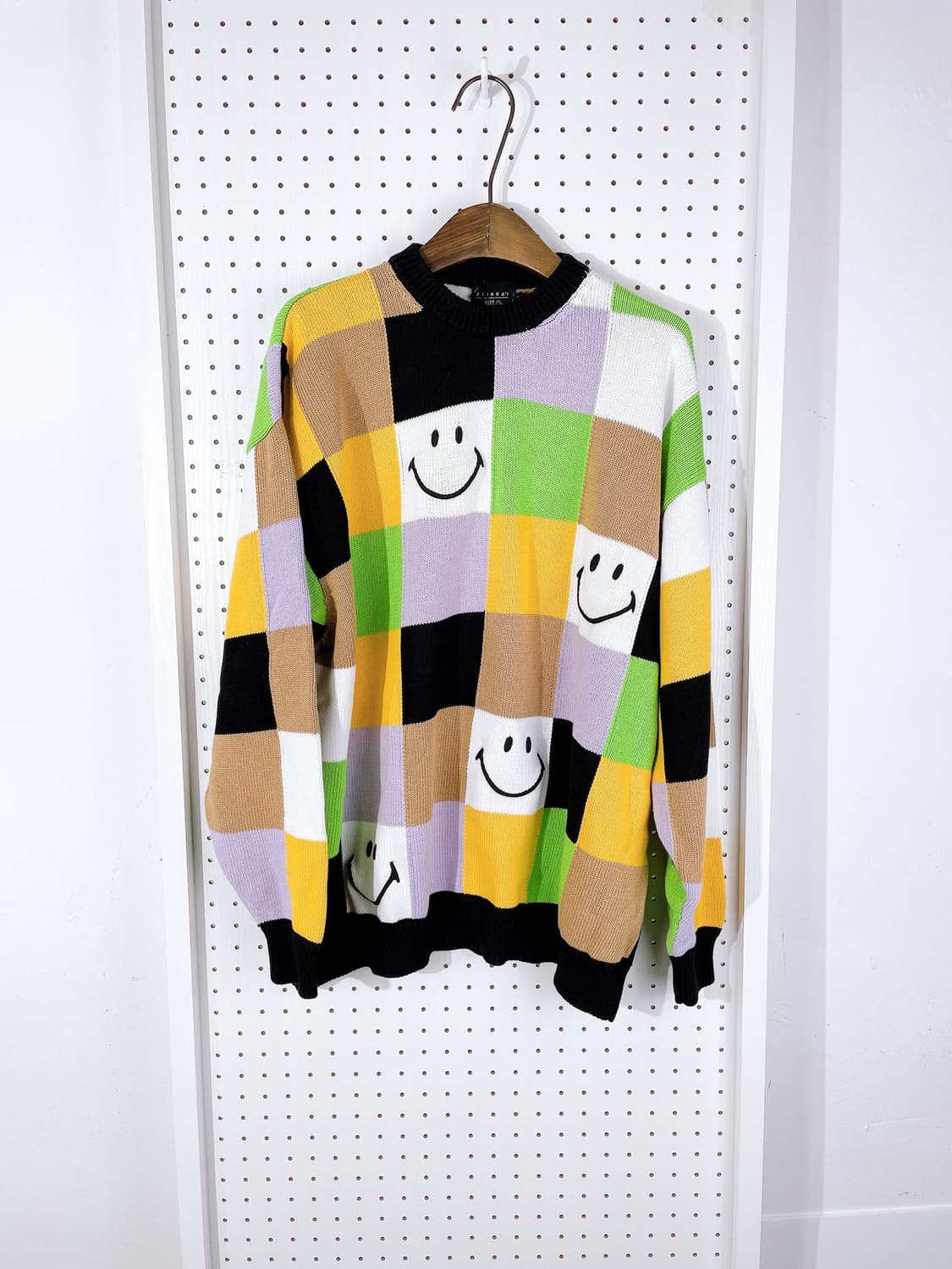 (정품/새상품) 조슈아 X 스마일 공용 컬러블럭 루즈핏 니트 상품이미지1