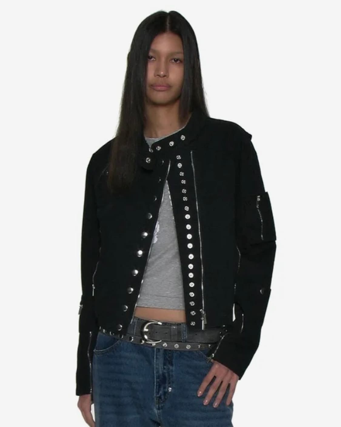 파르티멘토 우먼 바이커 자켓 상품이미지1