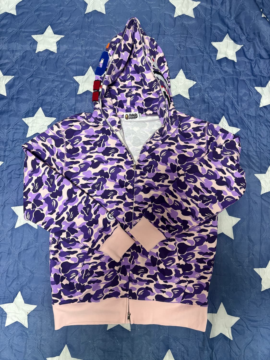 베이프 후드집업 퍼플 상품이미지2