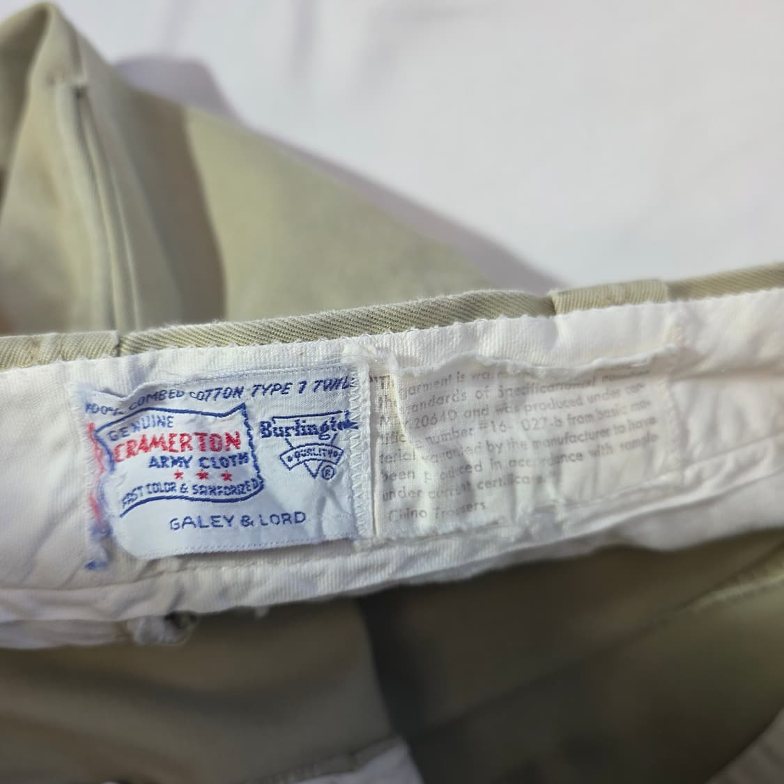 [31]60s GALEY&LORD 미군 오피서 치노팬츠 상품이미지4
