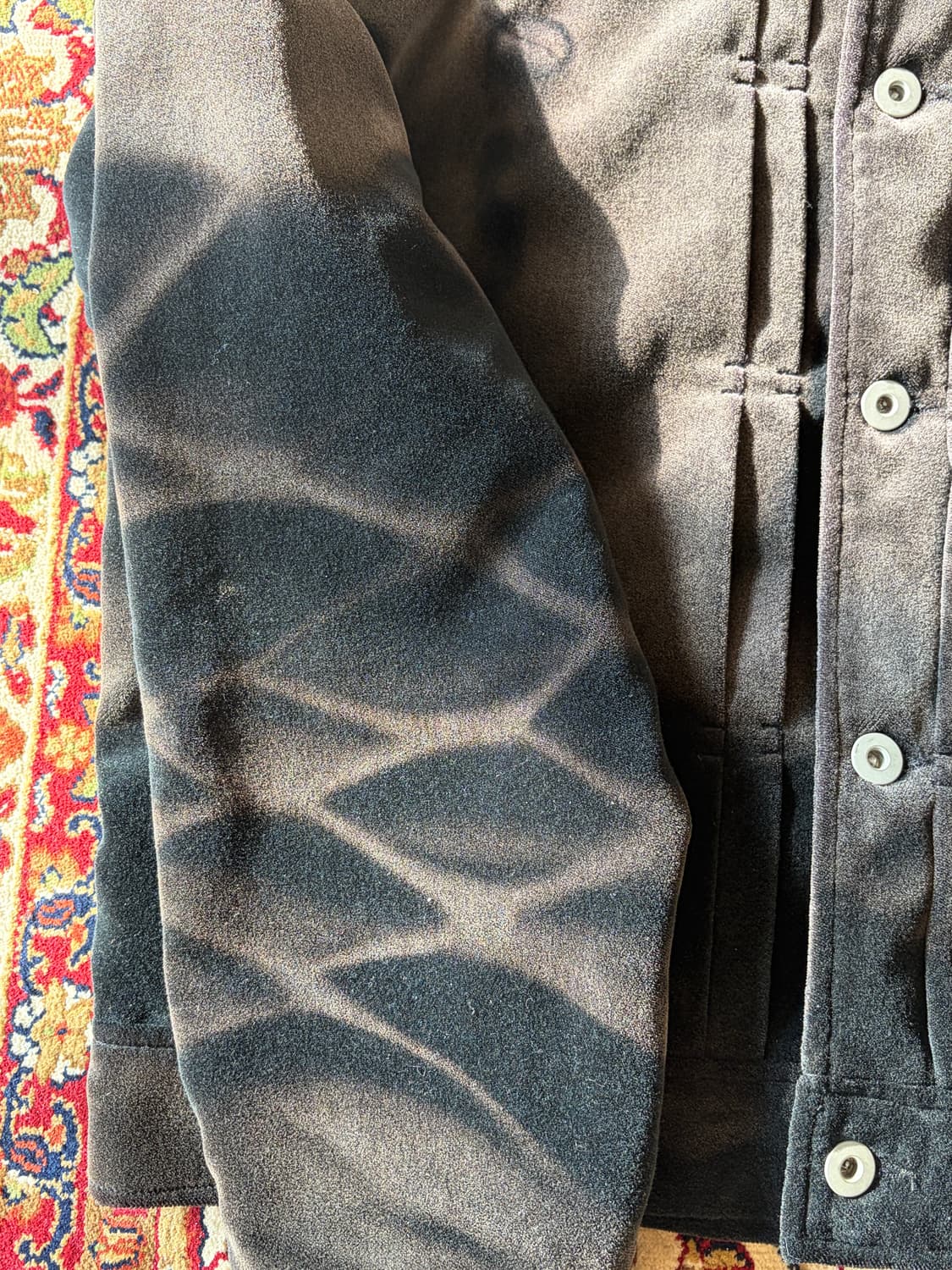 21AW jiyongkim 벨벳 트러커 자켓 상품이미지5