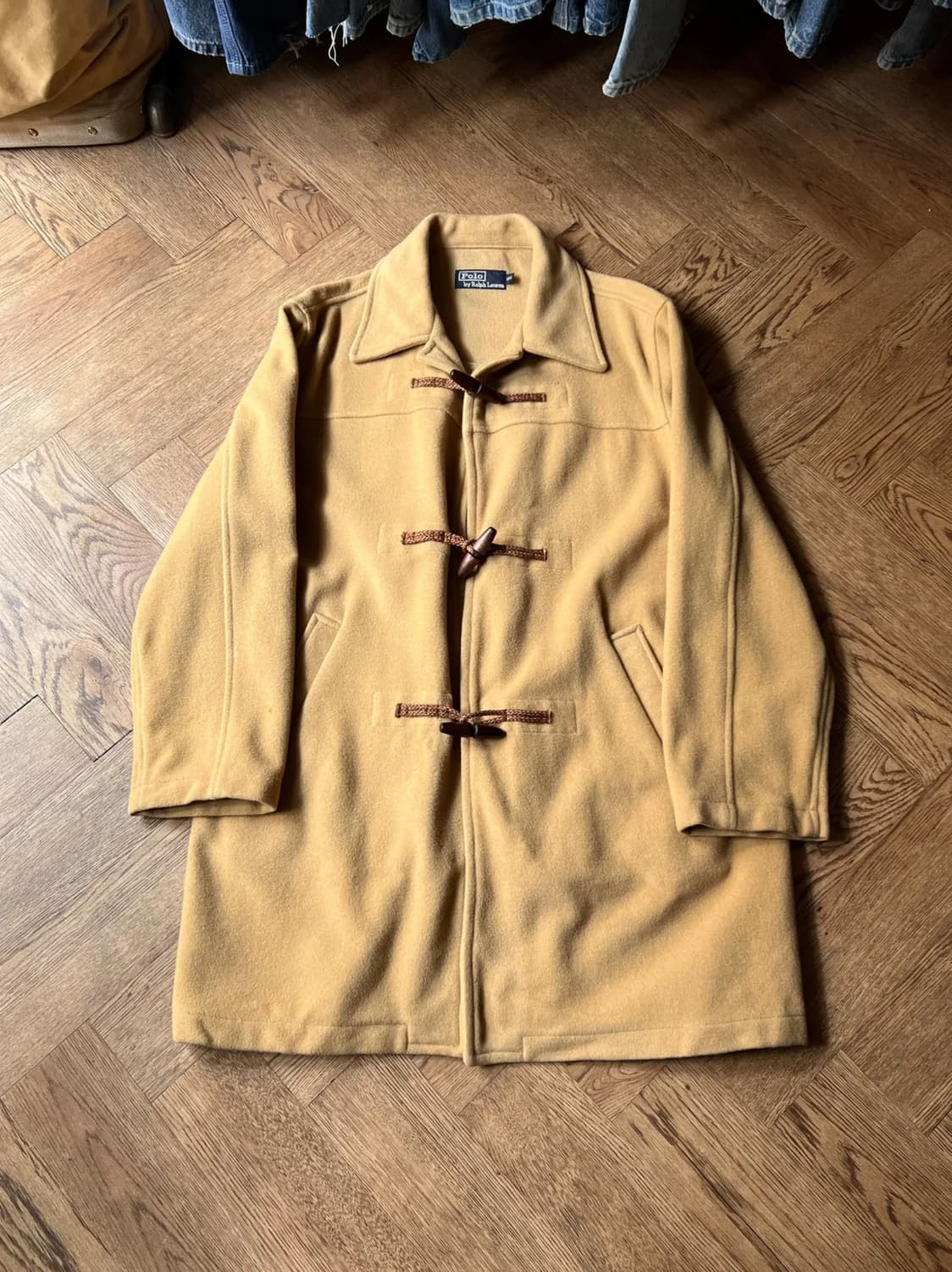 [L]폴로 랄프로렌 베이지 울 더플 코트 상품이미지1