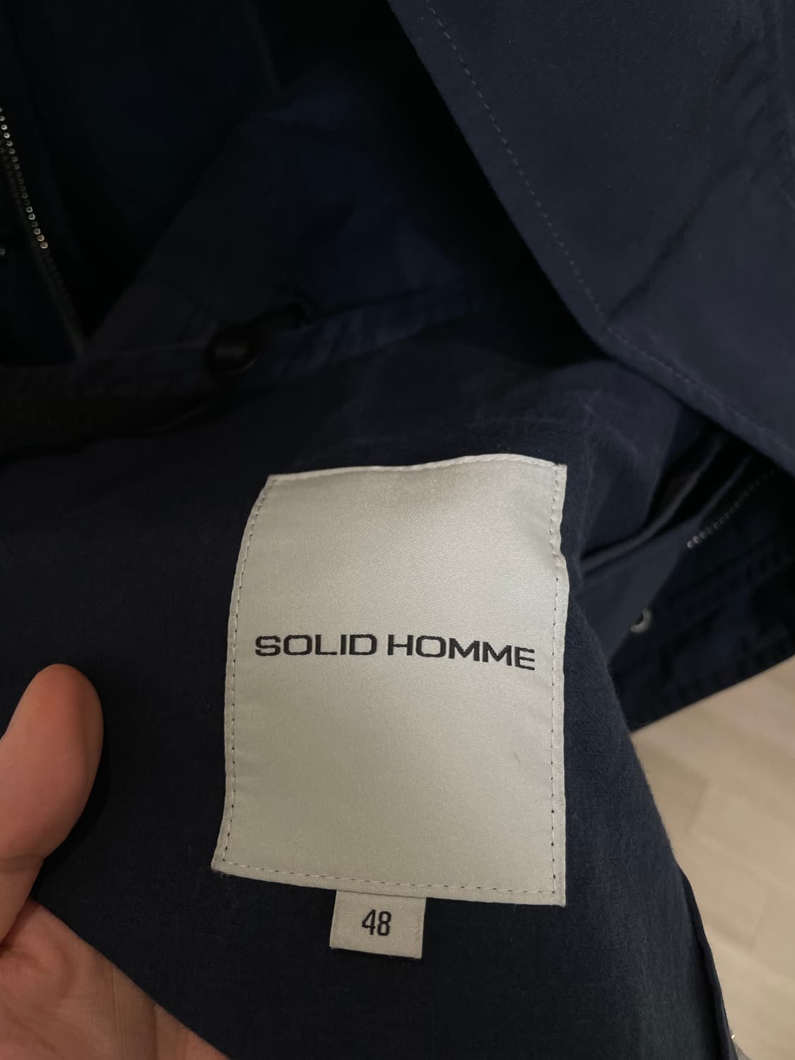 (48) 솔리드 옴므 투웨이 네이비 후드 점퍼 자켓 상품이미지7