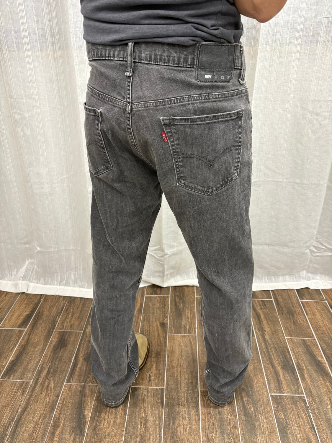 빈티지 리바이스 569 그레이 흑청 데님 팬츠 상품이미지1