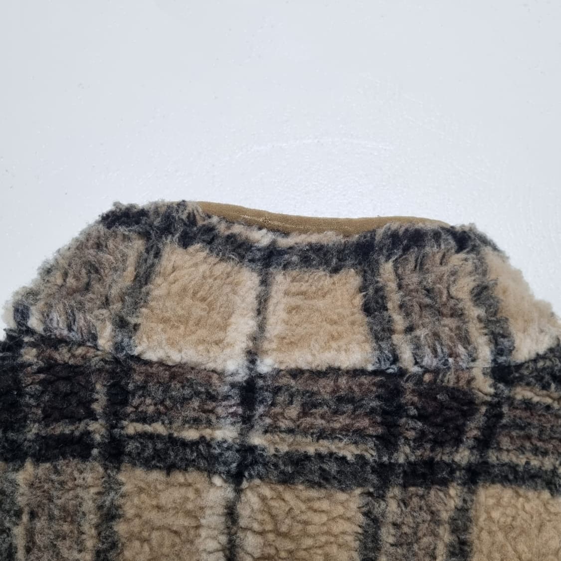 BEAMS HEARTS 체크 후리스 자켓 - S 상품이미지6