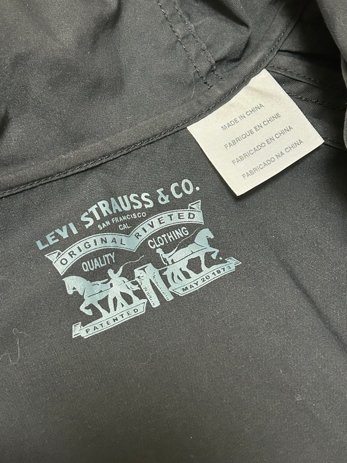 리바이스 화이트탭 트러커 블랙 바람막이 자켓 상품이미지8