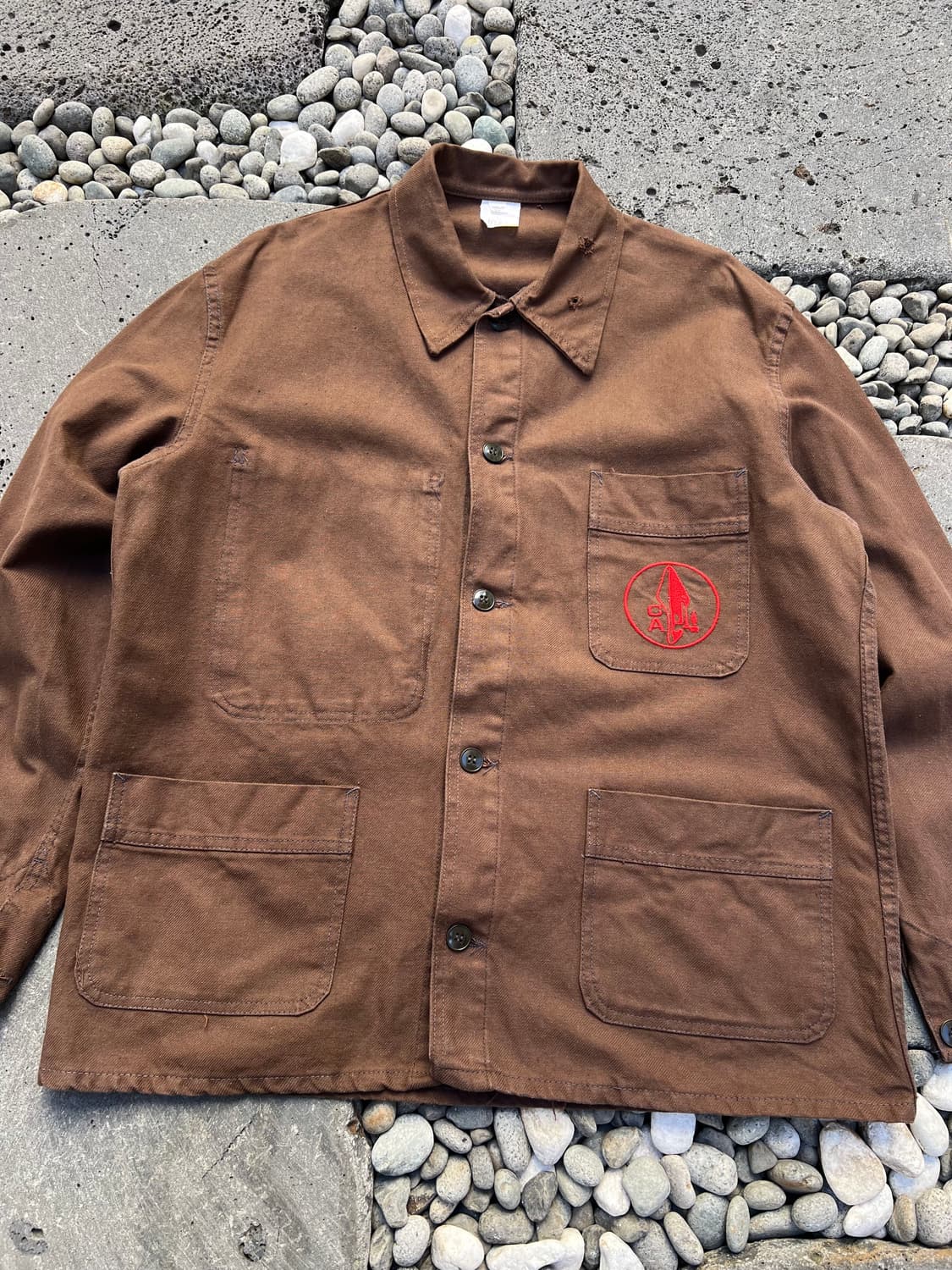 OLD VINTAGE FRENCH BROWN 빈티지프렌치워크자켓 상품이미지4