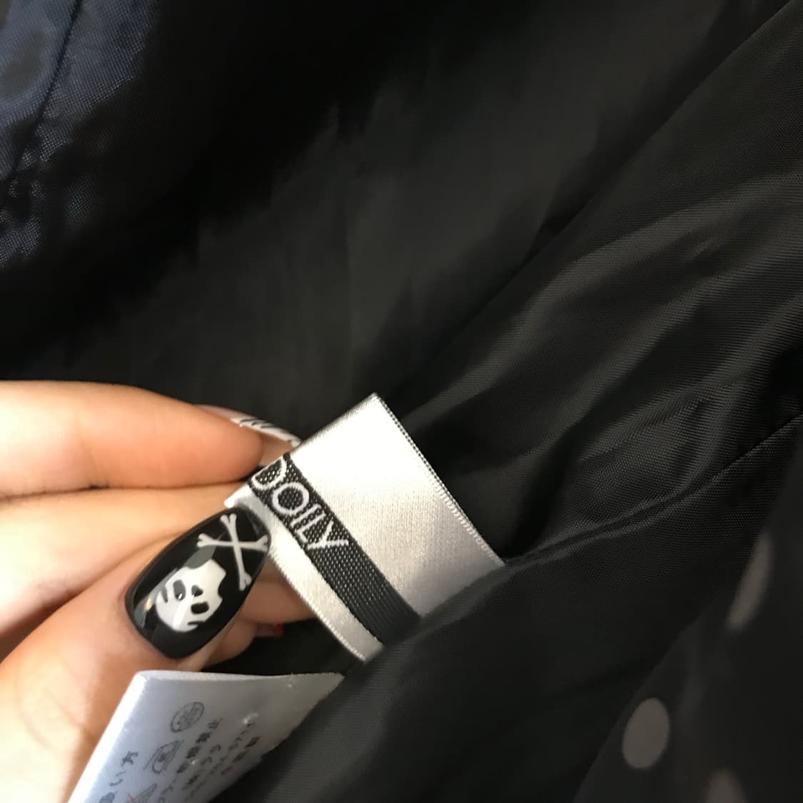 JPN Vintage 모리걸 라떼갸루 하구미 도트 패딩 상품이미지8