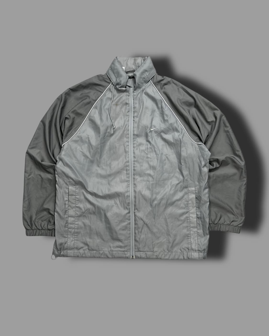 나이키 00s 그레이 배색 바람막이 XL 상품이미지4