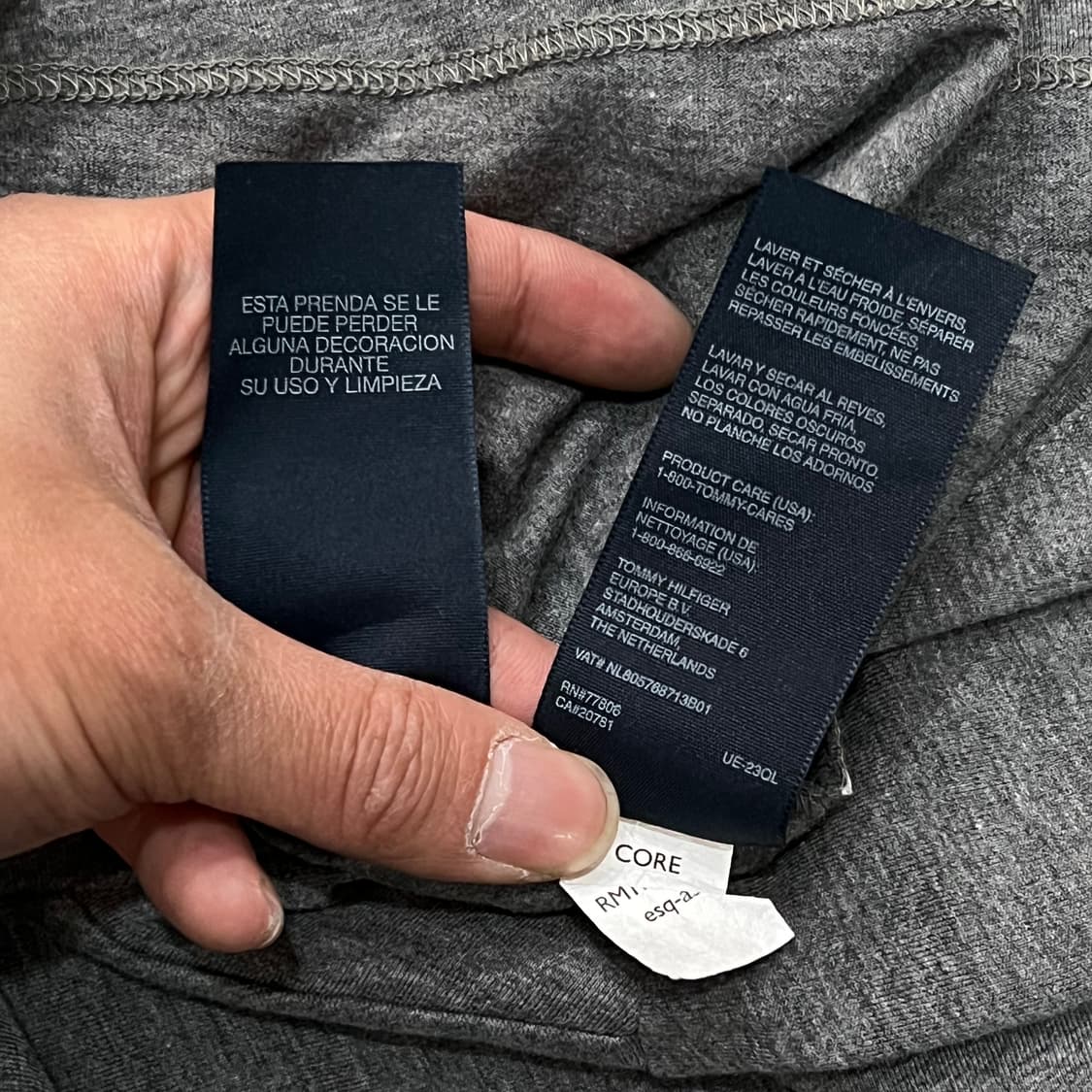  타미힐피거 로고 브이넥 반팔티 y15949 상품이미지7