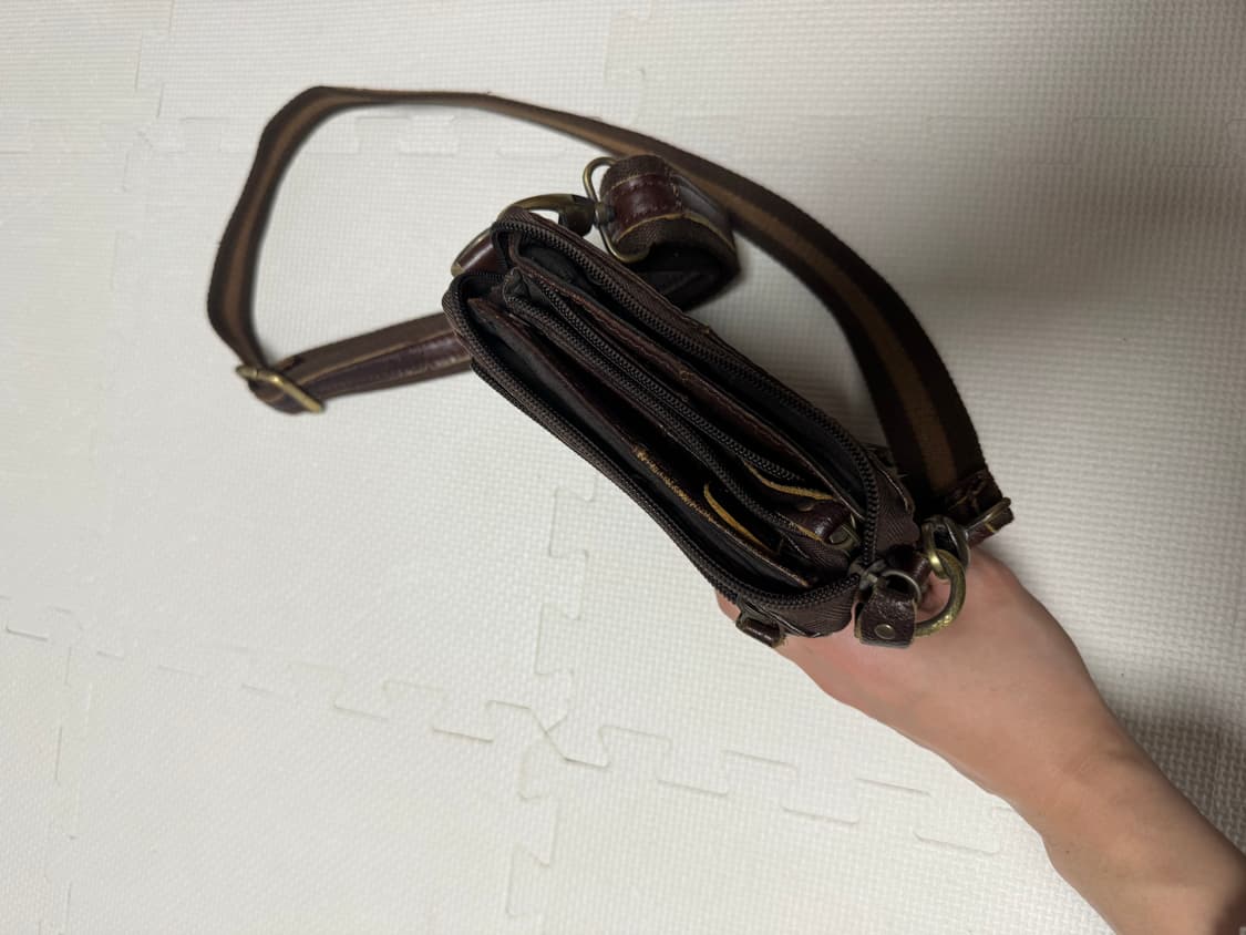 빈티지 가죽 크로스백 상품이미지2