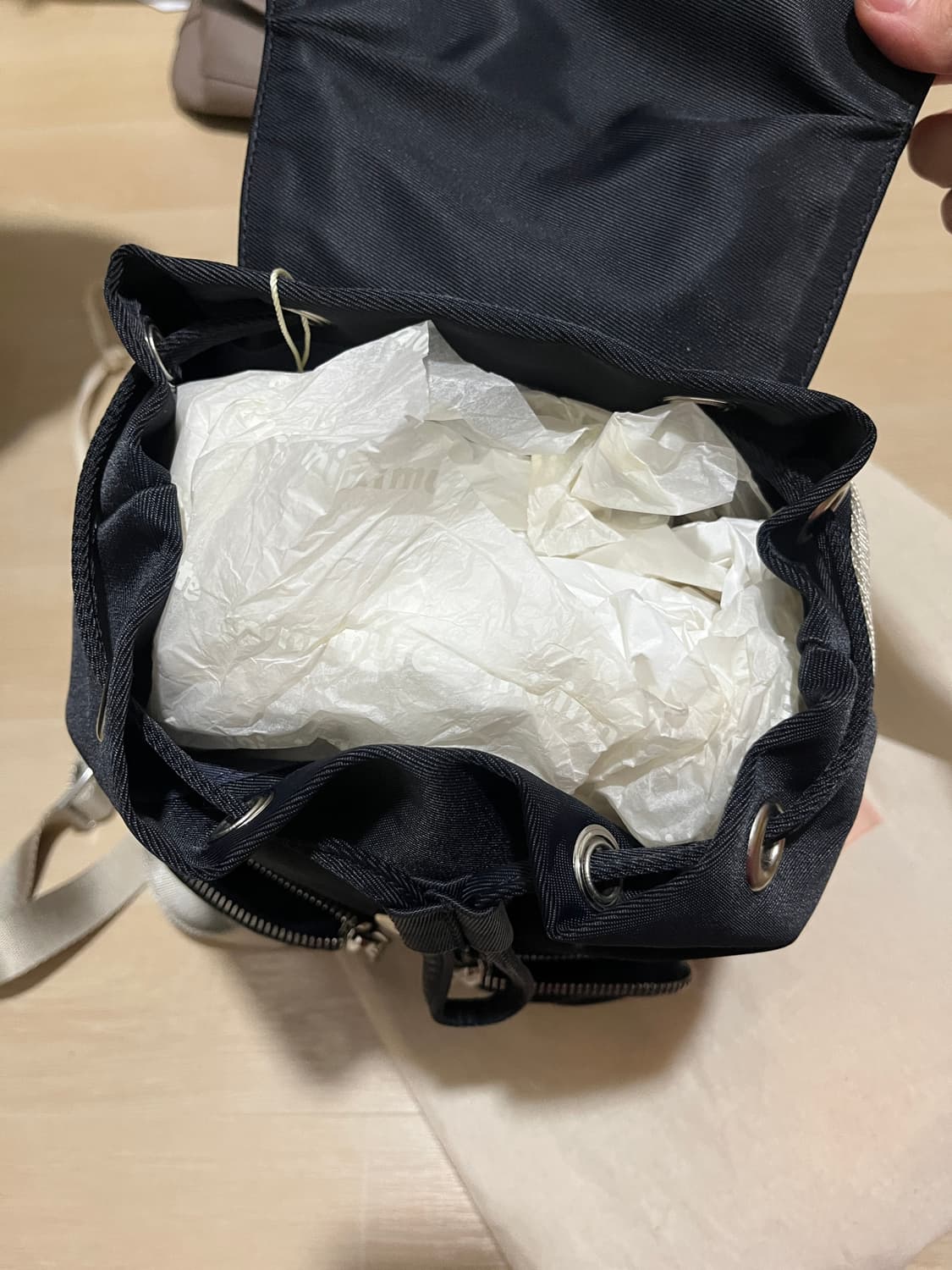 미닛뮤트 클로백팩 믹스블랙 상품이미지3