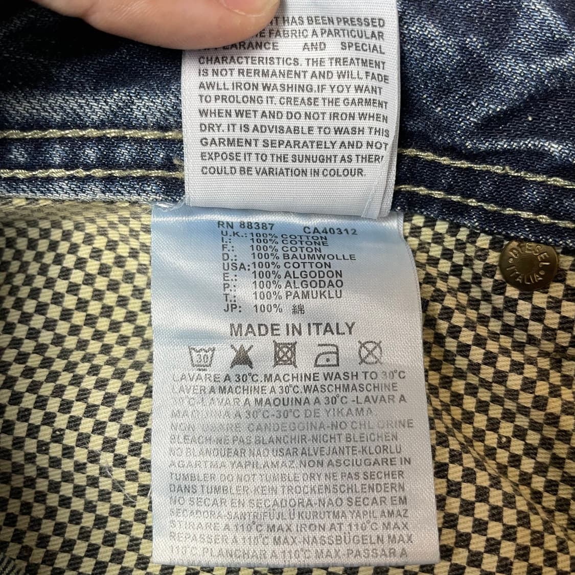 (30) 디젤 대런 레귤러 슬림 테이퍼드 3버튼 데님 팬츠 상품이미지7